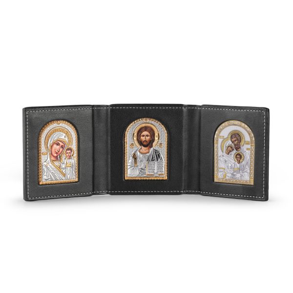 Складень карманный Спаситель Казанская Семейство 90х255мм