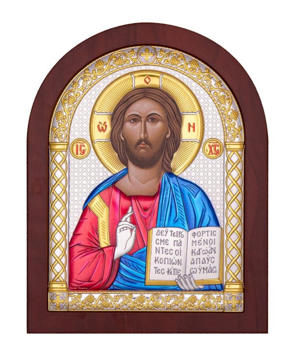 1f1f5b66894e89f447c8c47f33dc3298.jpg Спаситель, икона арочная, красное дерево, эмаль 175х225