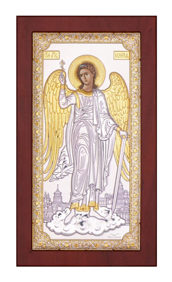 3e83cec7f587f9ba9e7c050f0b989115.jpg Ангел Хранитель, икона ростовая, красное дерево 102х178