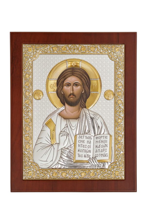 8d6d166c009d46c696e42c7426ef3f76.jpg Спаситель, икона прямоугольная с рамкой, красное дерево 210х260