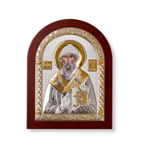 a52de486a681ff468a021a397e5f6869.jpg Спиридон, икона арочная, красное дерево, 60х75
