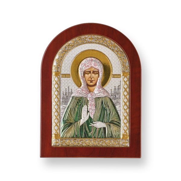 Матрона, арочная, красное дерево, эмаль 150х200